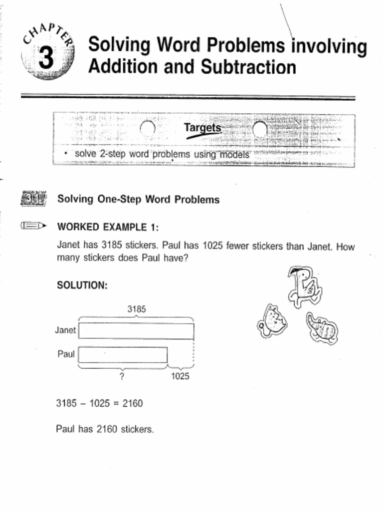 Chapter 3 Solving Word Problems Involving Addition and Subtraction | PDF