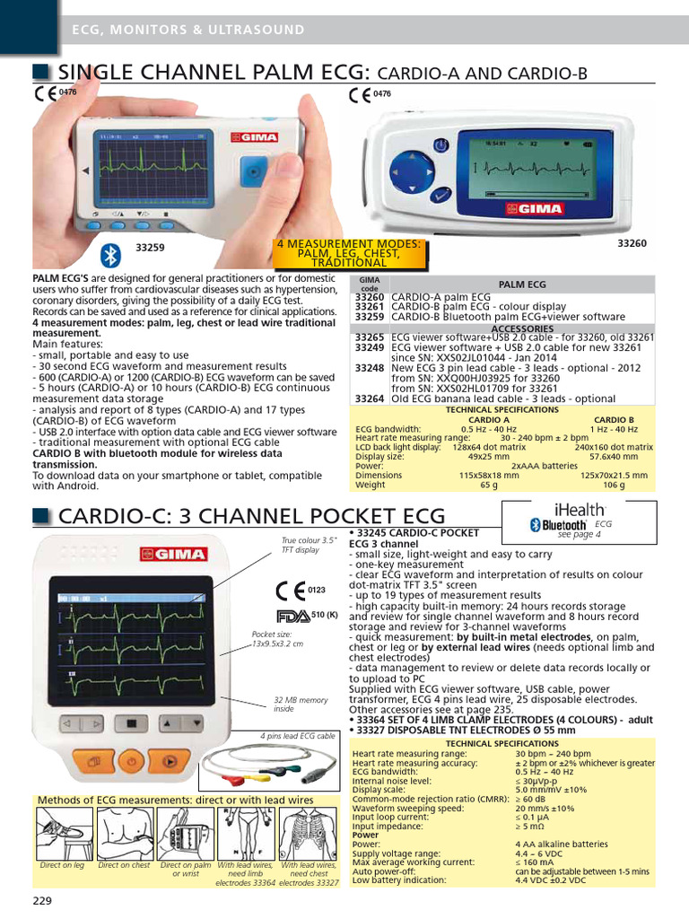 18 - Ecg, Monitors & Ultrasound | PDF | Electrocardiography | Power Supply