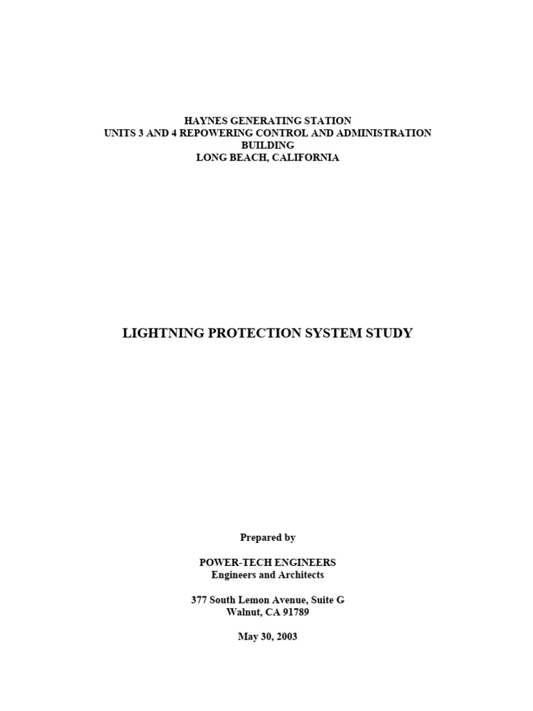 Lightning Protection System Study1 | PDF | Lightning | Electricity