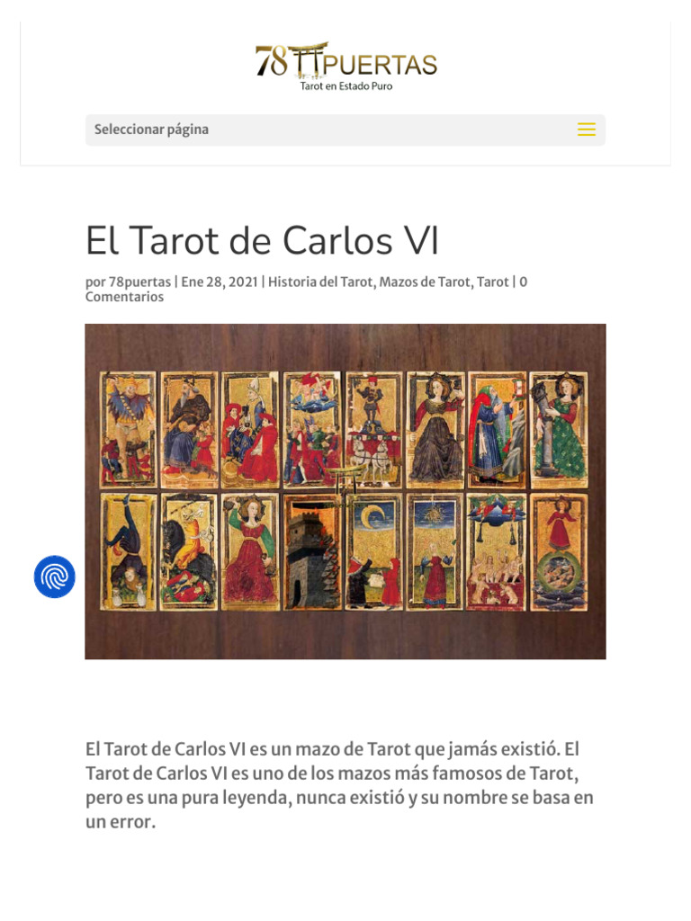 El Mito del Tarot de Carlos VI | PDF | Tarot | Jugando a las cartas