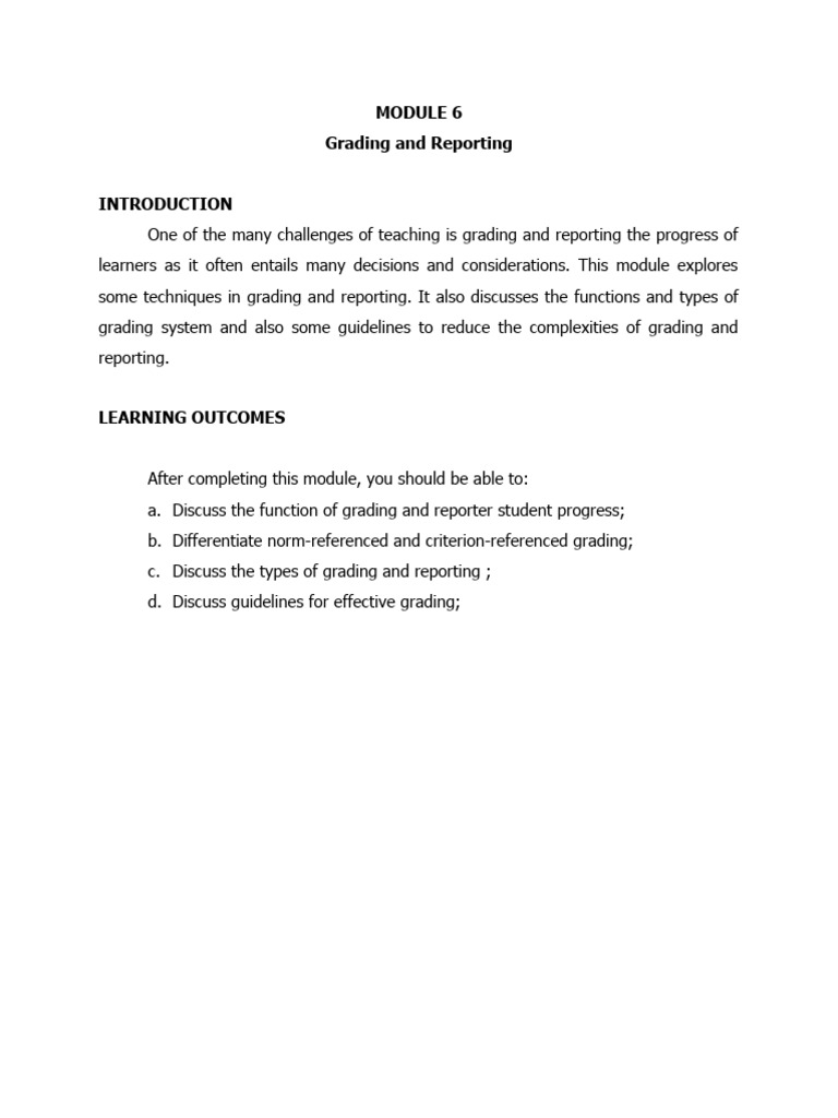 Grading and Reporting Systems Overview | PDF | Educational Assessment ...