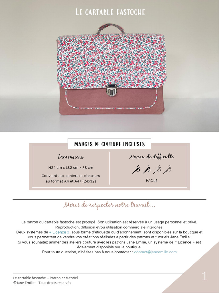 Le Cartable Fastoche Fichier Dinstructions | PDF