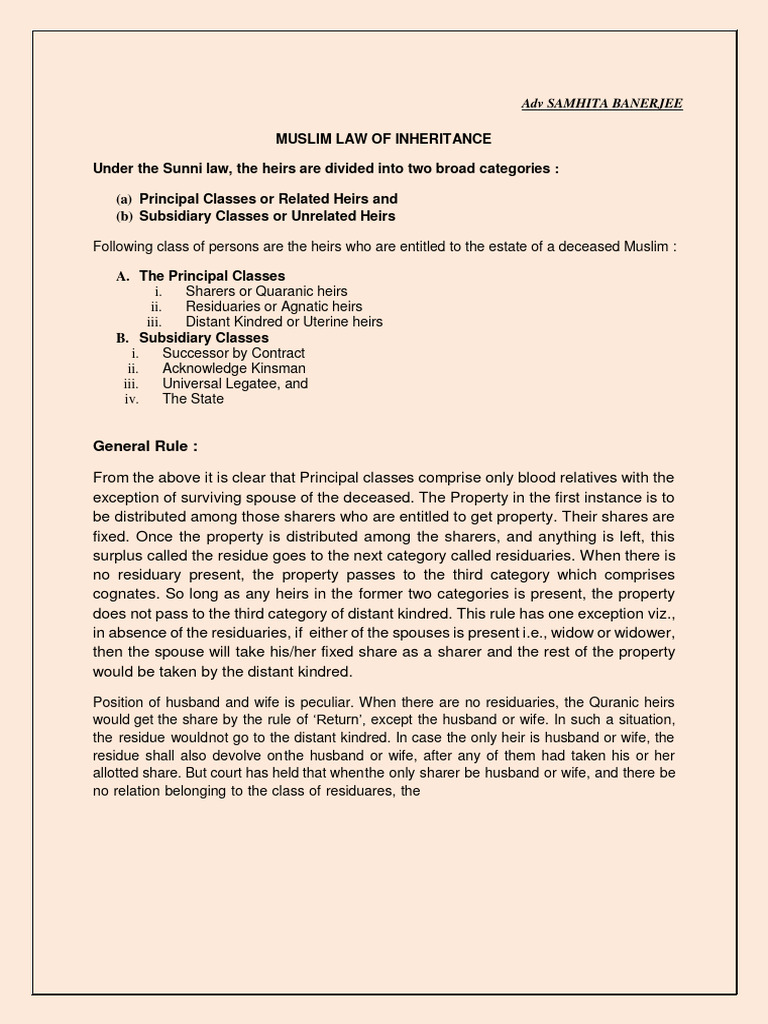202004150927005649rksingh Law Muslim Law of Inheritance | PDF ...