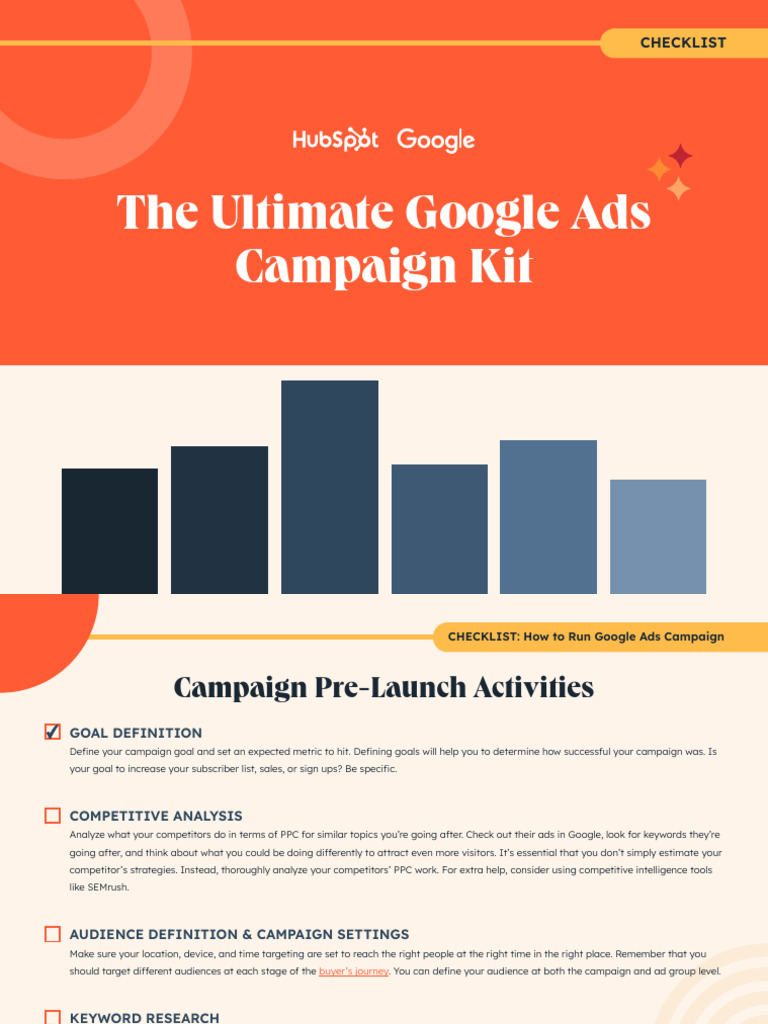 Google Ads PPC Checklist (Updated) | Download Free PDF | Marketing