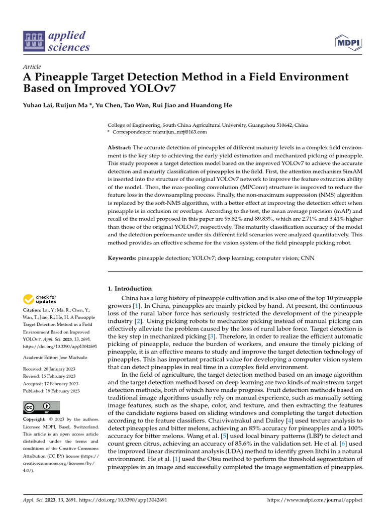 Applsci 13 02691 v2 | PDF | Deep Learning | Image Segmentation