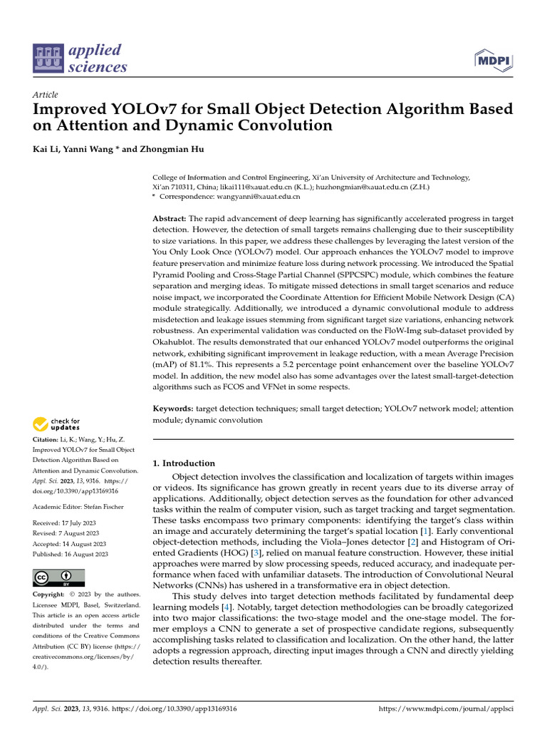 Applsci 13 09316 | PDF | Deep Learning | Image Segmentation