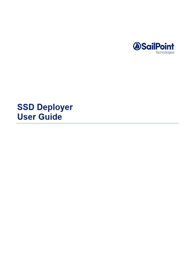 SSD Deployer User Guide Overview | PDF | Command Line Interface | Solid ...