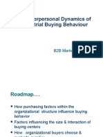 The Interpersonal Dynamics of Industrial Buying Behaviour: B2B Marketing