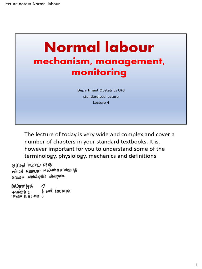 Mechanism of labour pdf childbirth pelvis