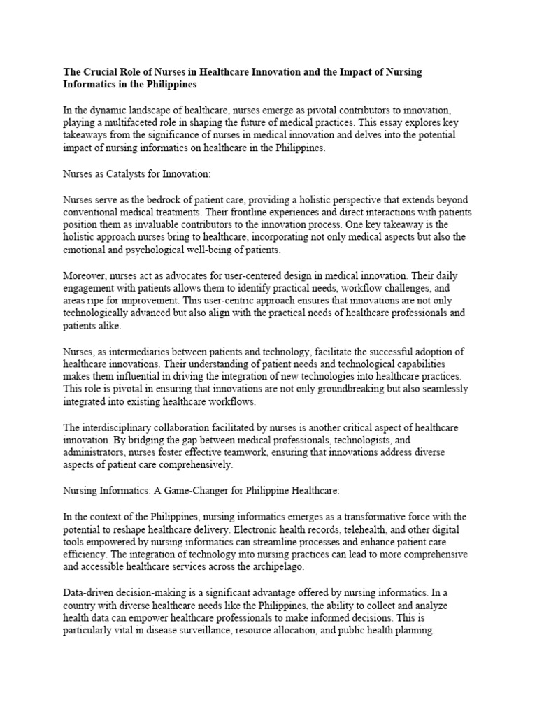 Tolentino Seannel Pdf Health Informatics Health Care