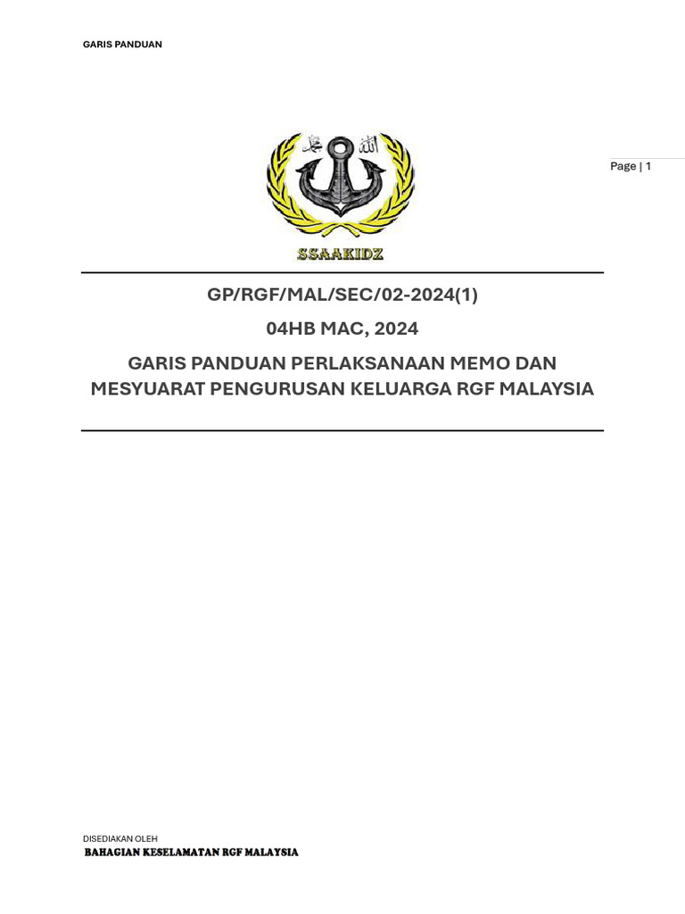 GP - Garis Panduan | PDF