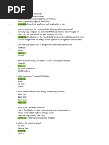 AxureBalsamiq MCQ
