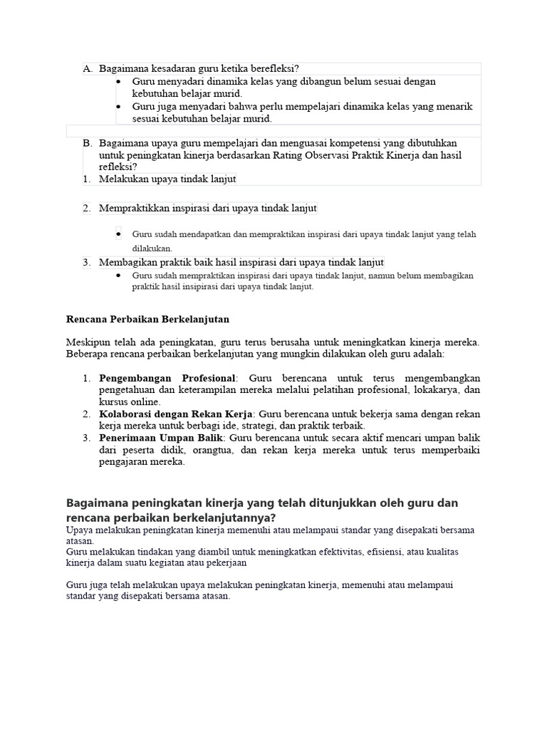 Bagaimana Kesadaran Guru dalam Refleksi?
