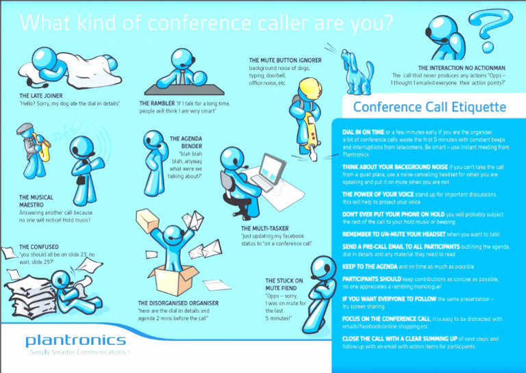 Conference call etiquette pdf