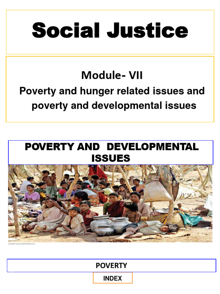 Social Justice Module 7 Poverty and Hunger - ENGLISH | PDF ...