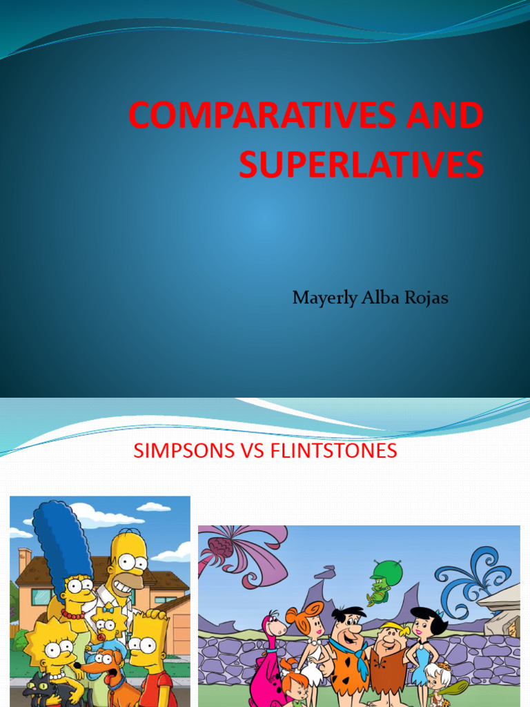 Comparatives and Superlatives in Cartoons | PDF | Lisa Simpson | Comedy