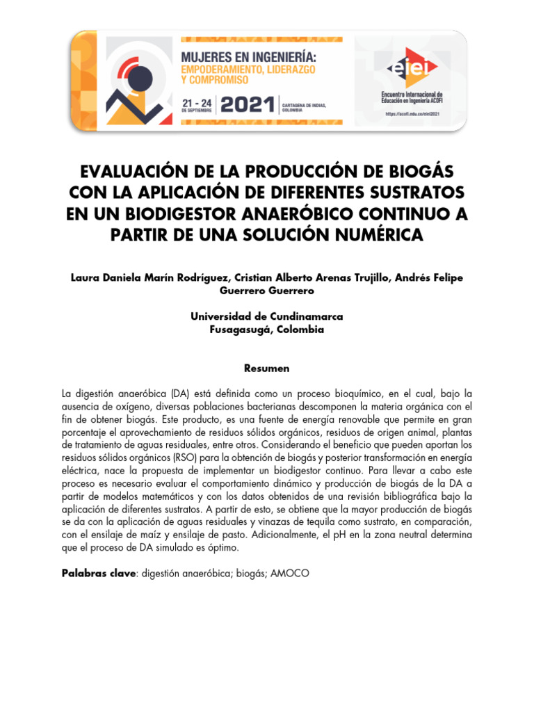 AMOCO | PDF | Biogás