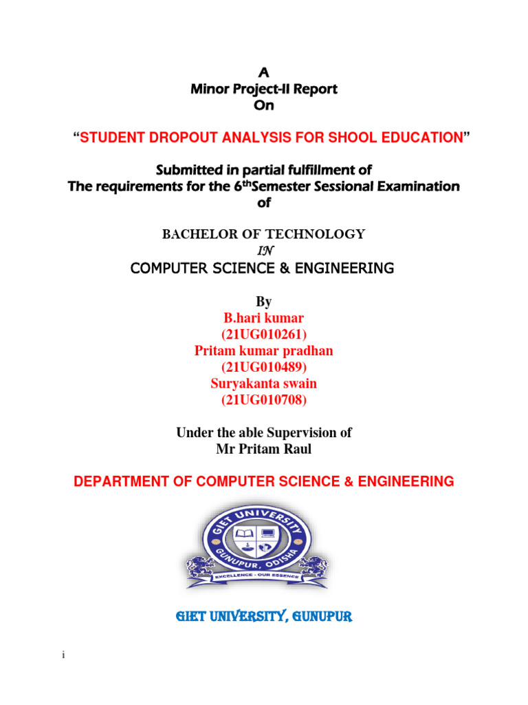Student Dropout Analysis in Education | PDF | World Wide Web | Internet ...