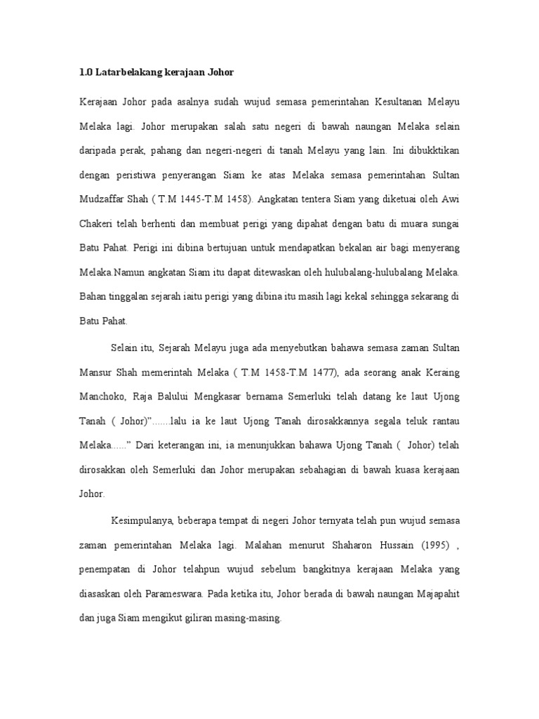 Politik Johor Riau Pdf