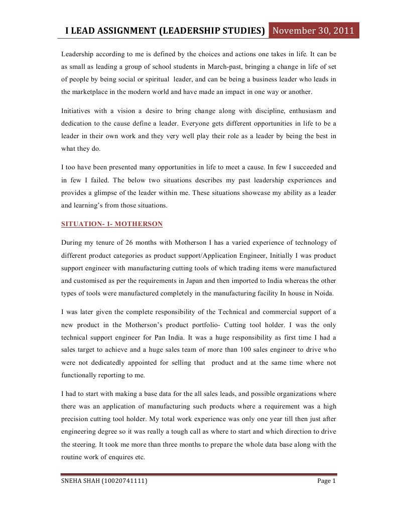 I Lead | PDF | Leadership | Business