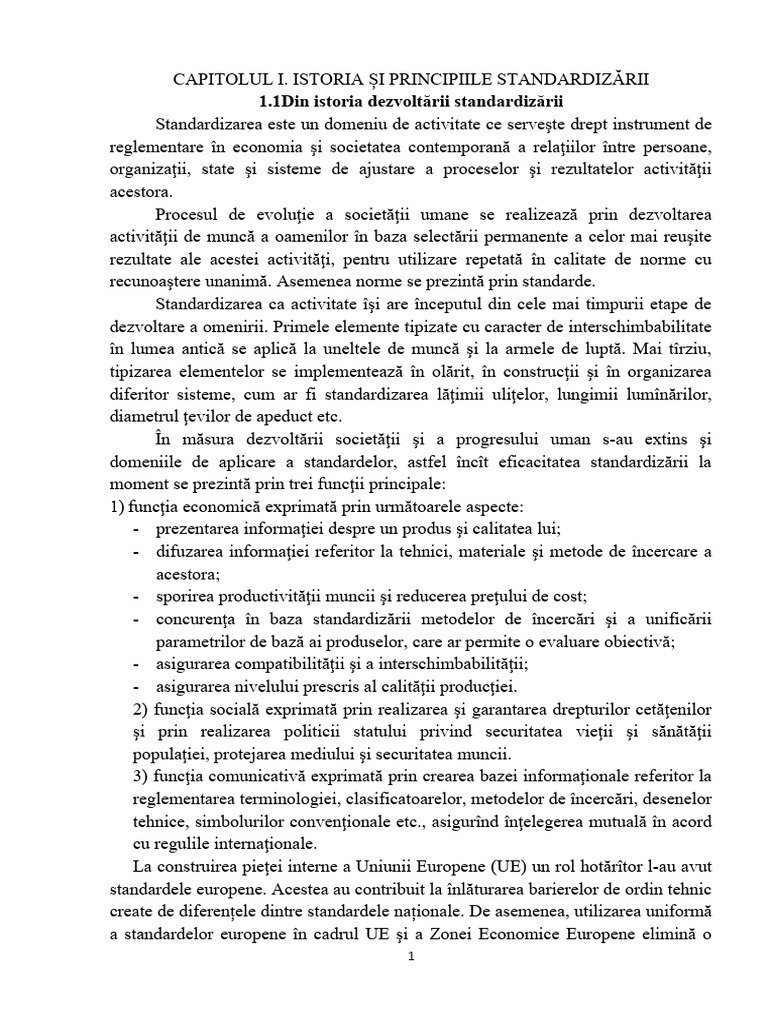 Tema 1. Standardizare | PDF