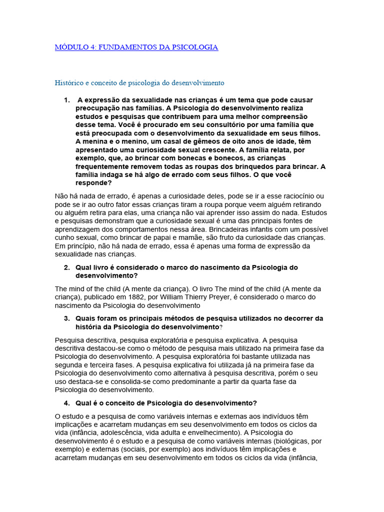 Psicologia do Desenvolvimento e Educação | PDF | Aprendizado | Psicologia