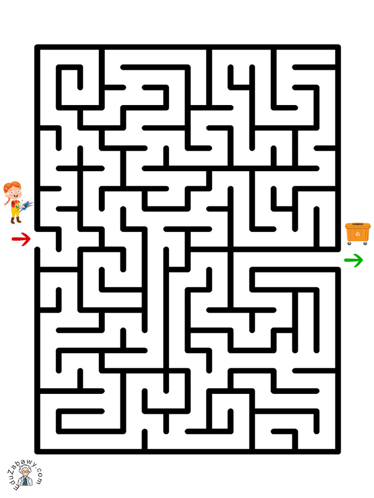 Labirynty Na Dzień Ziemi Do Druku Dla Dzieci, Przedszkolaków W PDF | PDF