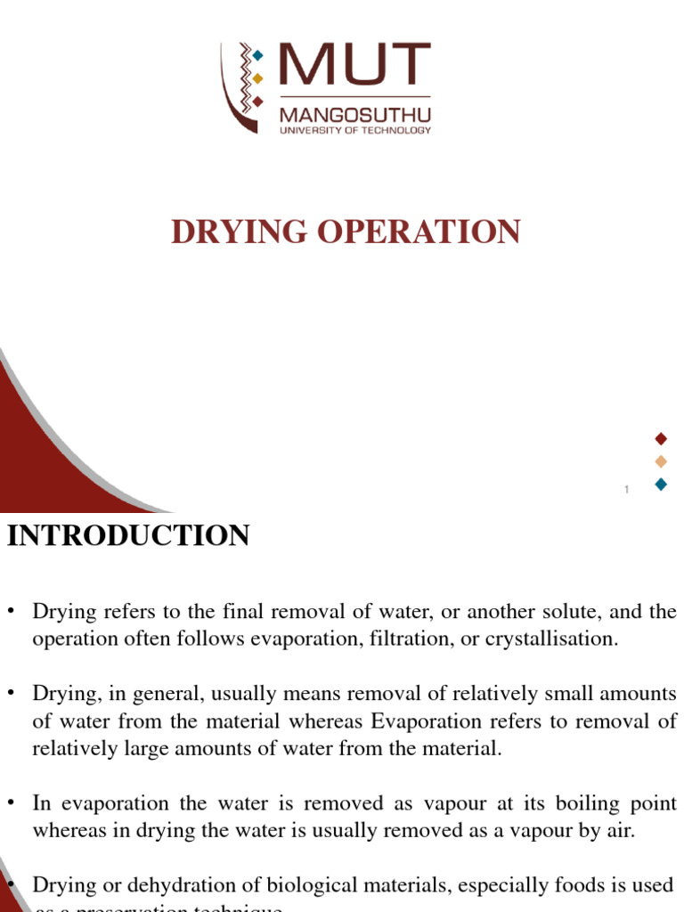 Drying Slides 2024 PDF Water Clothes Dryer