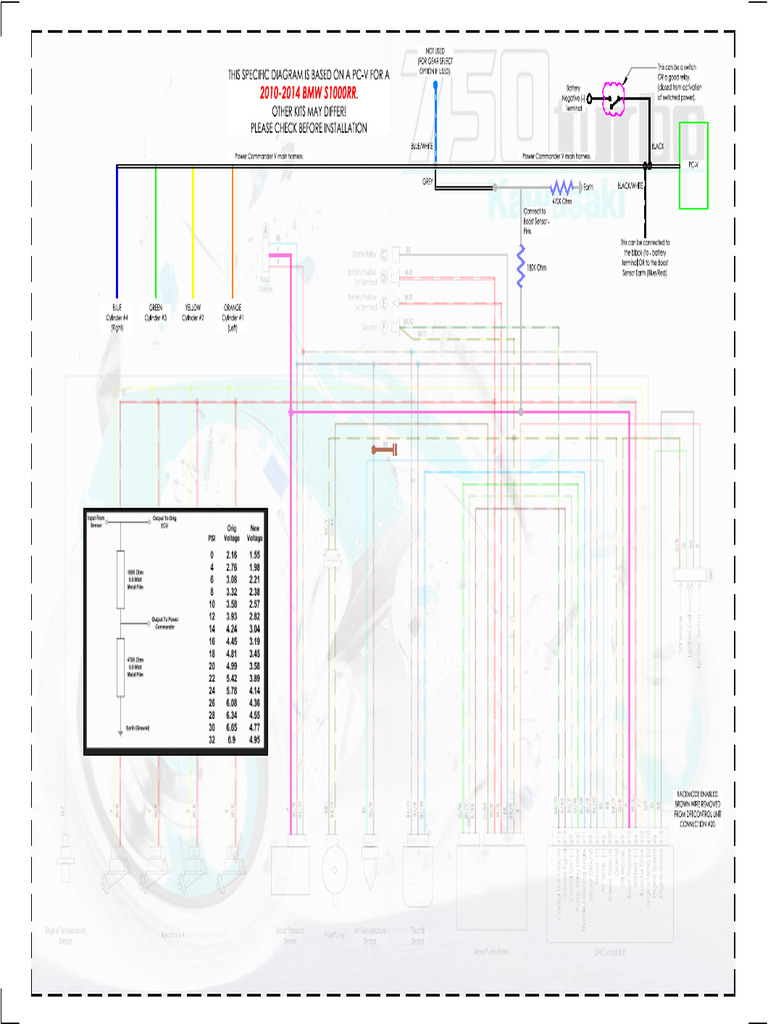 ZX750E PCV Wiring Diagram | PDF | Throttle | Relay