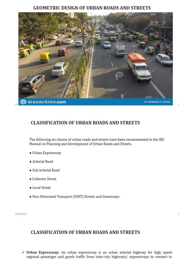 Urban Road Design Guidelines | PDF | Lidar | Traffic