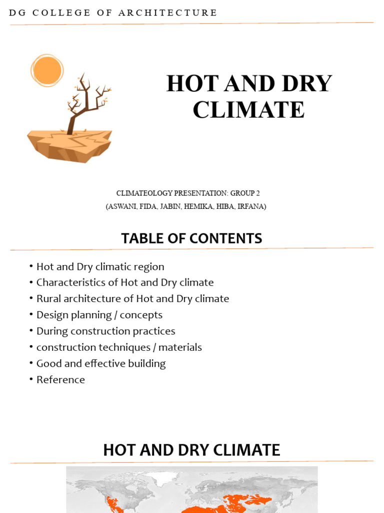 Hot and Dry Climate | Download Free PDF | Window | Earth Sciences