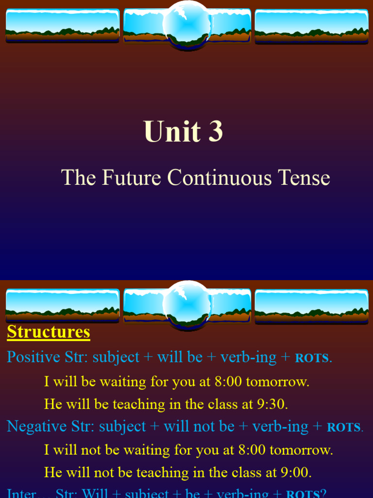 The Future Continuous Tense | PDF | Language Arts & Discipline ...