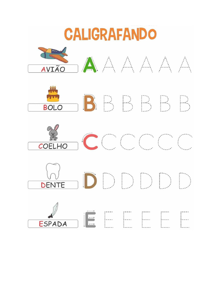 Atividade de Alfabetização | PDF