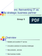 IT Leaders: Reinventing IT As A Strategic Business Partner: Group 5