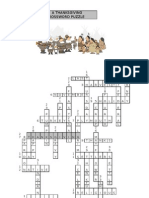 Thanksgiving Crossword Handout Answer Key