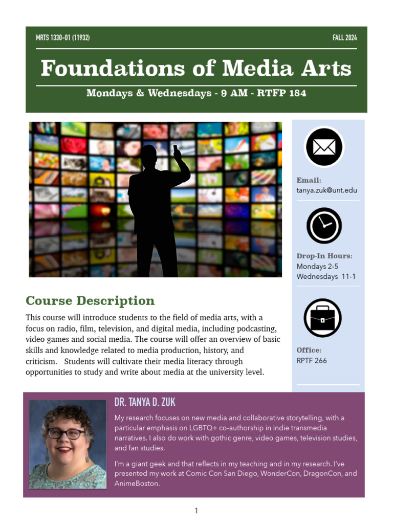 Foundations of Media Arts Course Guide | PDF | Libraries | Mass Media