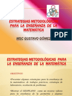 Estrategias para La Enseñanza de La Matematica Duaca