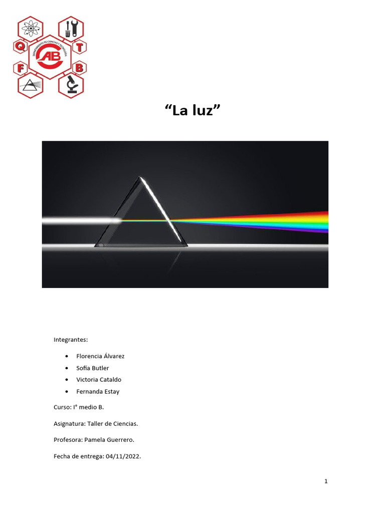 La luz_informe | PDF | Color | Ligero