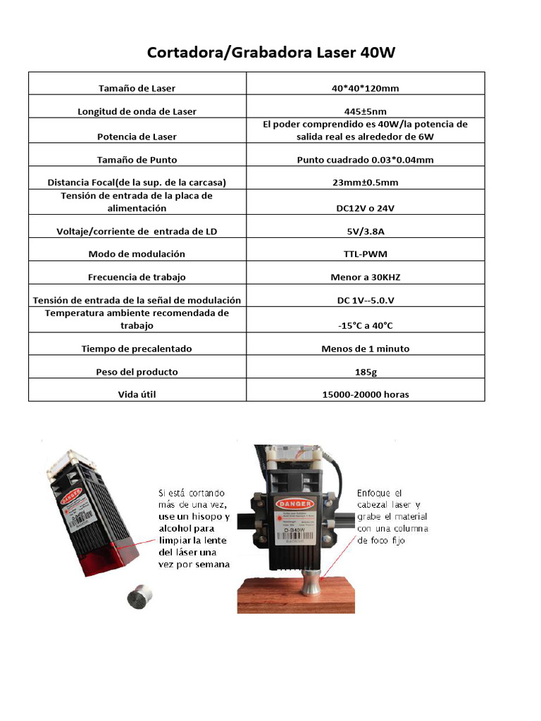 Manual Usuario Cortadora Laser Pdf Grabado Revestimiento