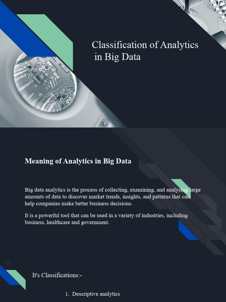 Classifications of Big Data Analytics | PDF | Analytics | Predictive ...