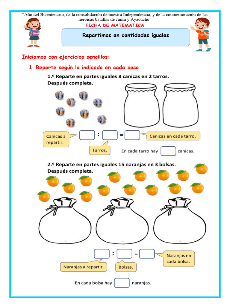 Ficha mate mart 18 repartimos partes iguales pdf