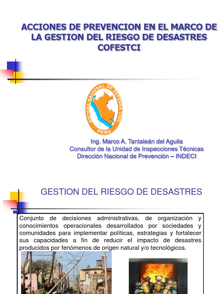 Prevención en Gestión de Riesgos de Desastres | PDF | Defensa Civil | Suelo