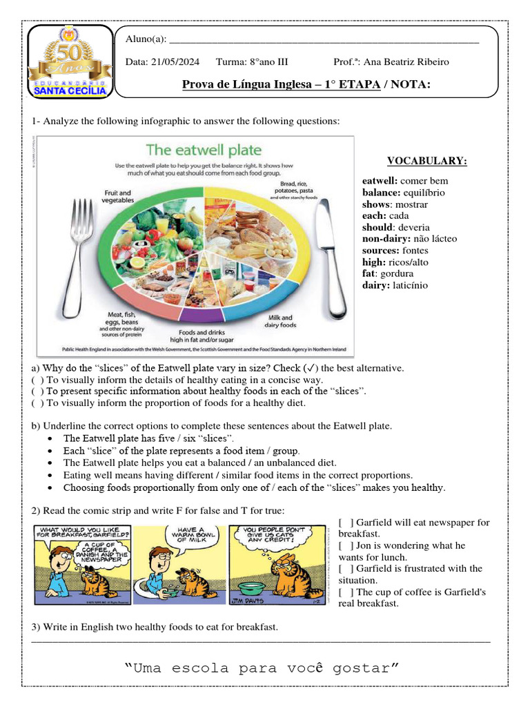 Iprova Nglês 8 Iiipdf Pdf Linguistics Grammar