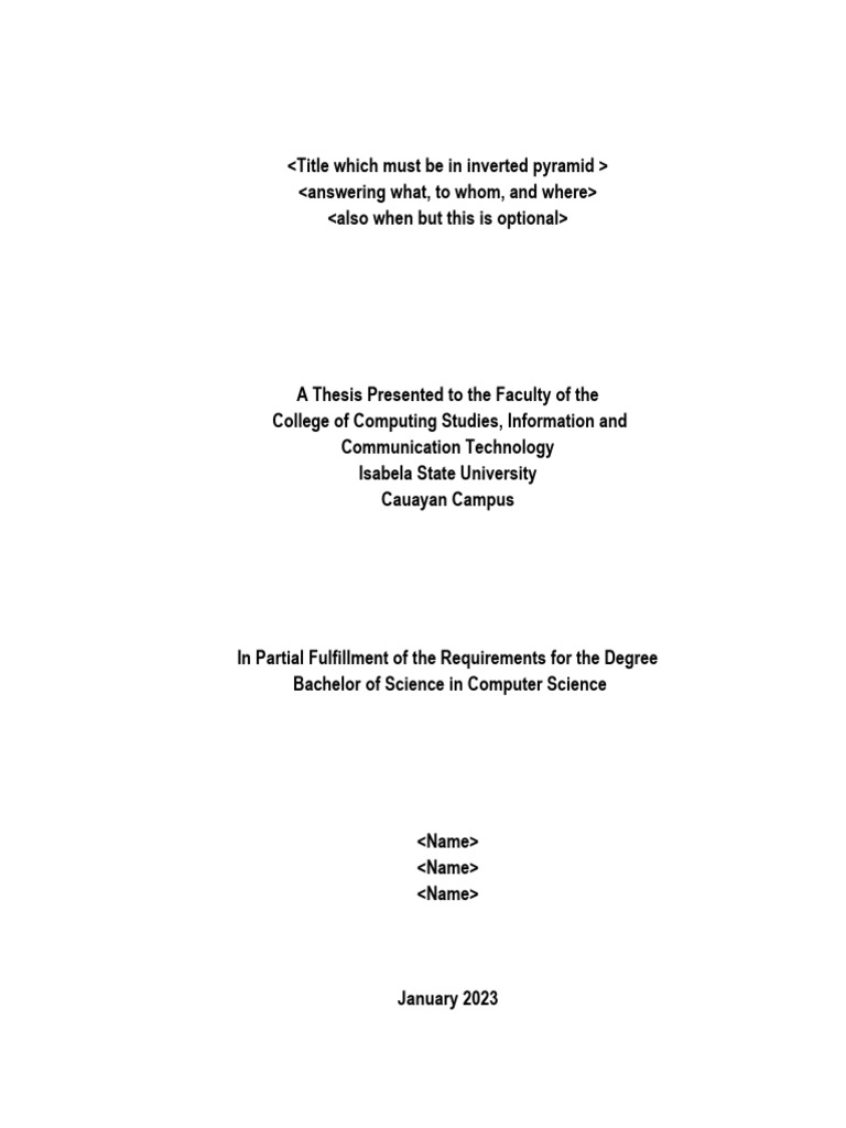 Final proposal defense content pdf computing science