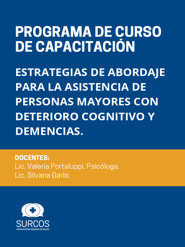 Estrategias de abordaje para la asistencia de personas mayores con ...