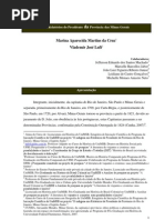 Os Relatórios do Presidente da Província das Minas Gerais