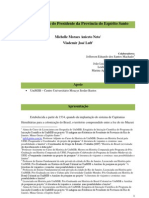 Os Relatórios Do Presidente Da Província Do Espírito Santo