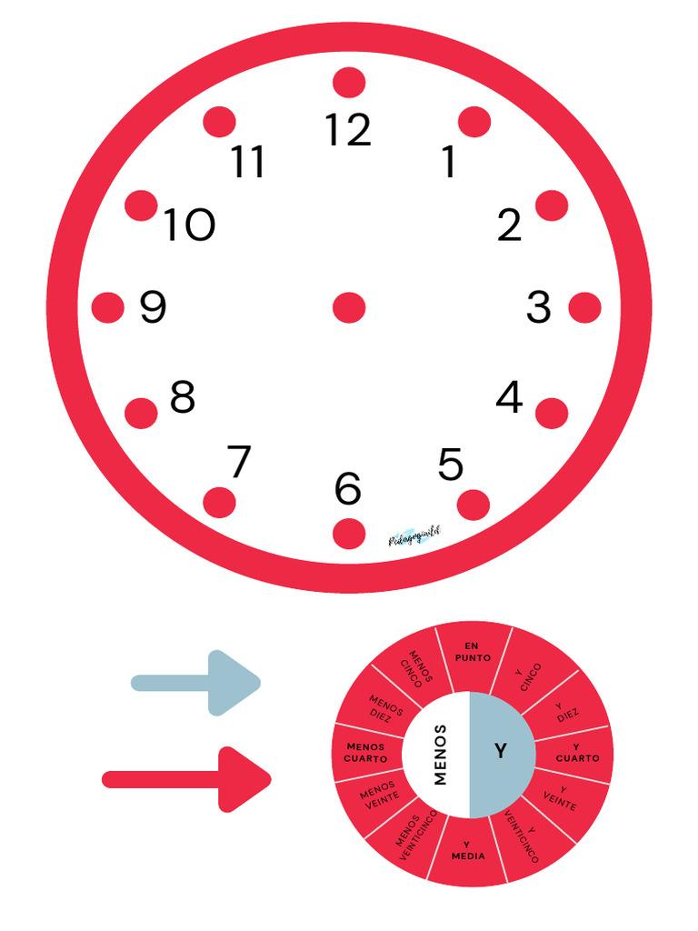 Plantilla de Números para Reloj PNG | PDF