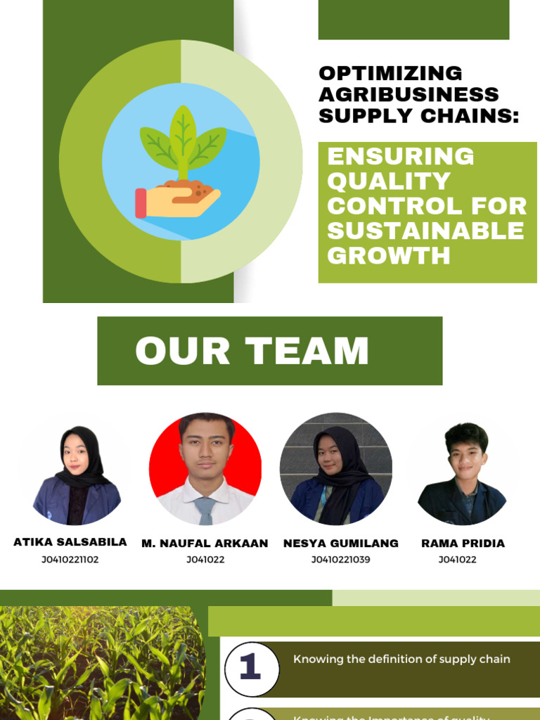 Optimizing Agribusiness Supply Chains | PDF | Supply Chain | Agriculture