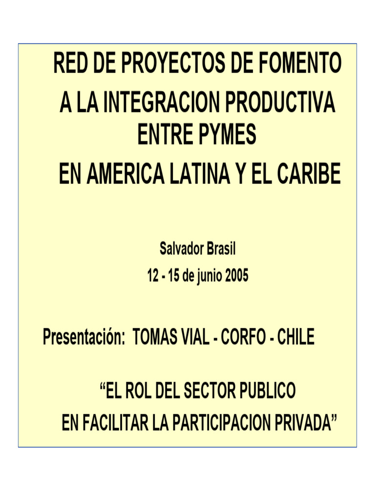 El Rol Del Sector Público En Facilitar La Participación Privada Pdf